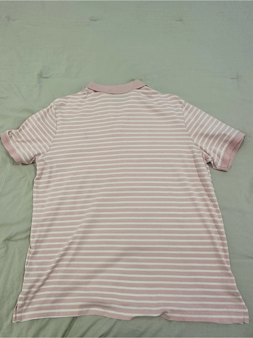 Ralph Lauren Light Pink & White Striped Polo